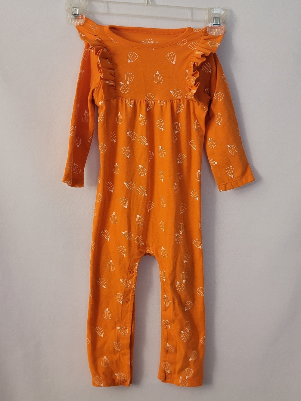 Cat & Jack Ruffle-Shoulder One-Piece Romper Size 18 Month